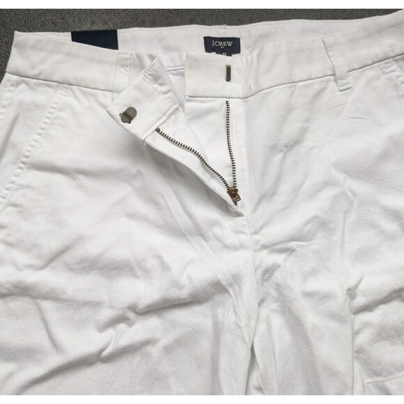 J. Crew 5" Classic Chino Short White Summer Neutral Size 8 - Picture 5 of 9